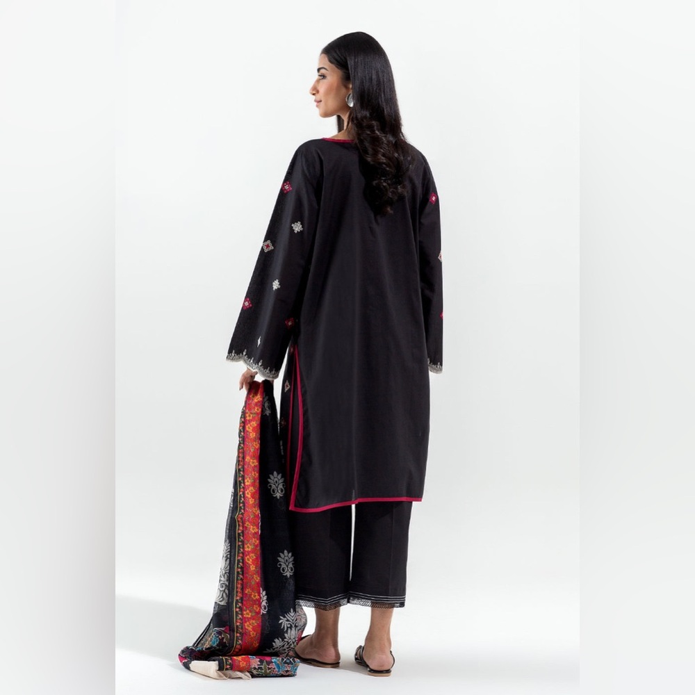 Beechtree Black Casual Long Sleeve 2 Piece Dress - Picture 4 of 13